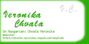 veronika chvala business card